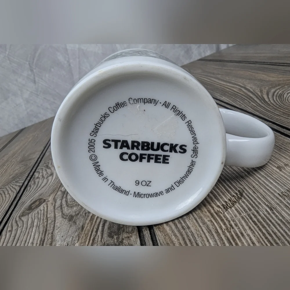 Starbucks 2005 Coffee Mug Vintage Ceramic